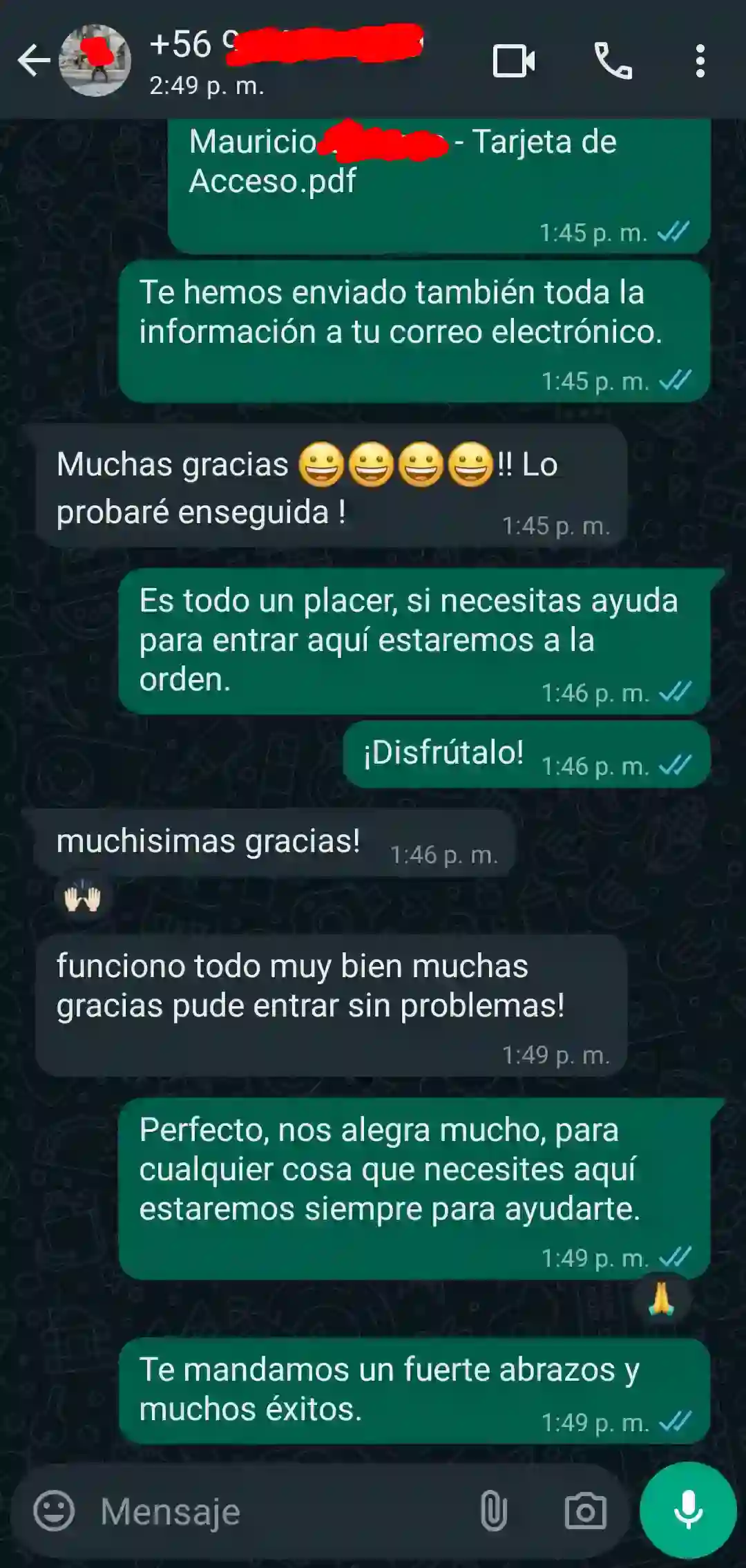 Reseña de MAURICIO.